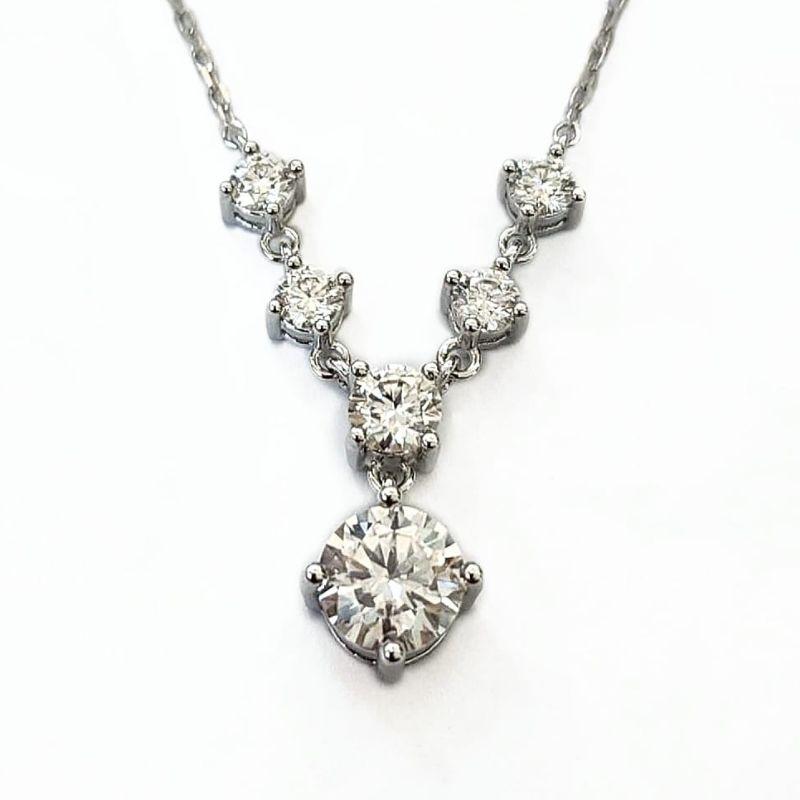 GARGANTILHA MOISSANITE PRATA