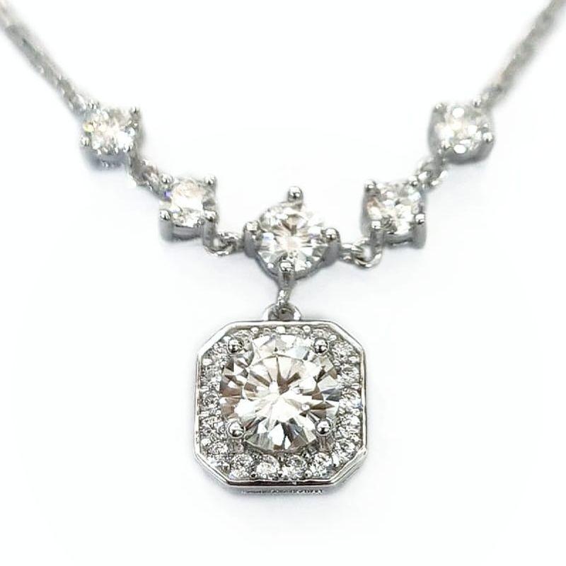 GARGANTILHA MOISSANITE PRATA