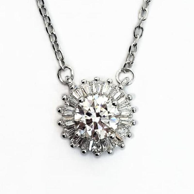 GARGANTILHA MOISSANITE PRATA